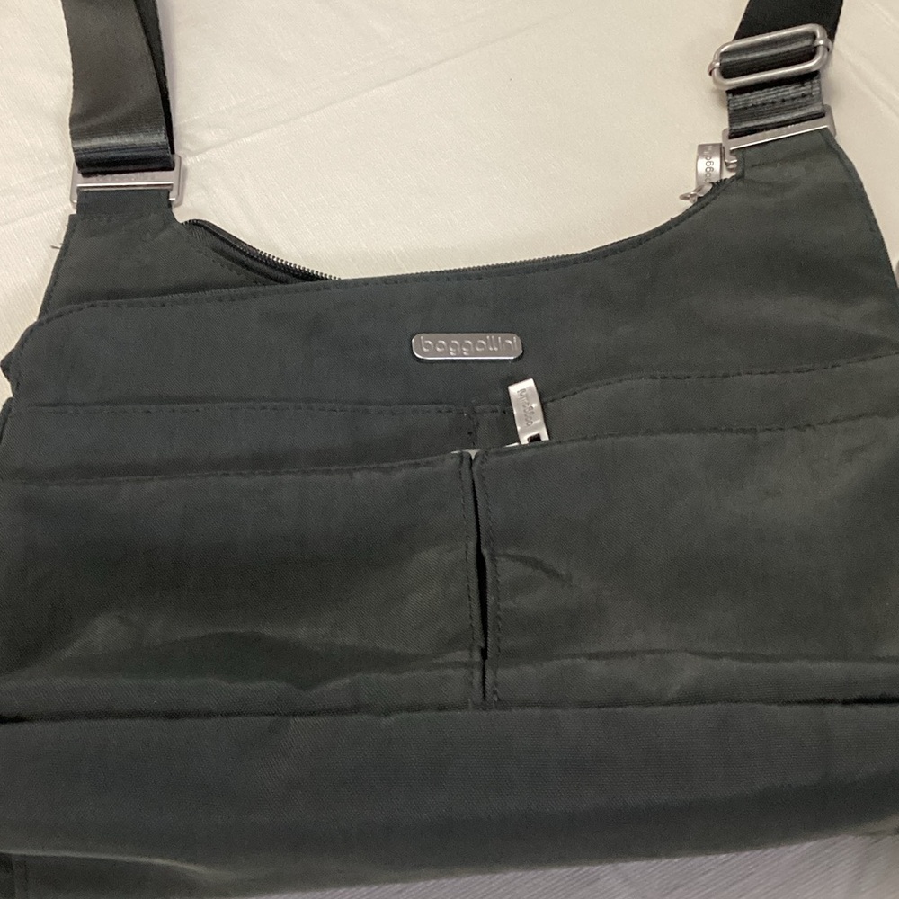 Baggallini Charcoal Messenger Bag